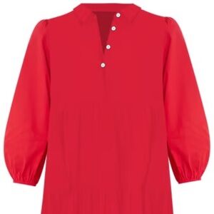 POMANDER PLACE Hibiscus Red Cotton Mabel Maxi Dress Size XXXL from Tuckernuck